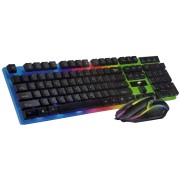 Işıklı Kablolu Klavye Mouse Set