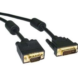 1.8 metre DVI/VGA 24+5 Monitör Kablosu, DVI-I Dual Link