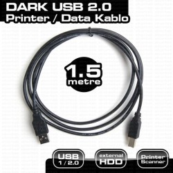 1.5 metre Usb 2.0 Yazıcı Kablosu