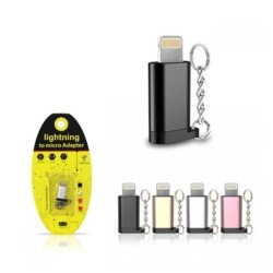 Ligthning/Micro OTG Anahtarlıklı Dönüştürücü